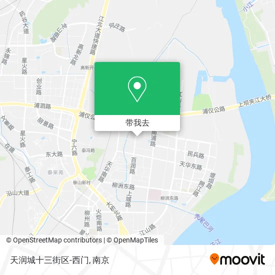 天润城十三街区-西门地图