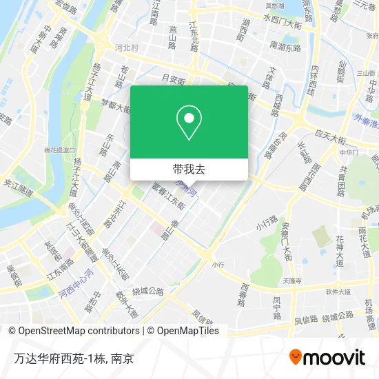 万达华府西苑-1栋地图