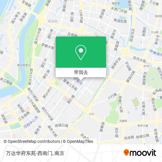 万达华府东苑-西南门地图