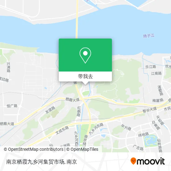 南京栖霞九乡河集贸市场地图