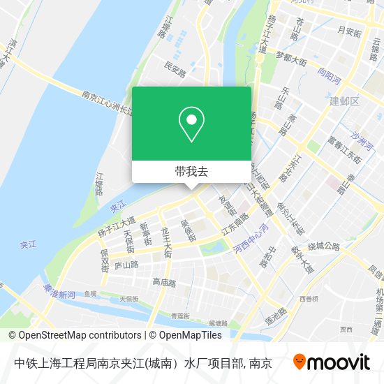 中铁上海工程局南京夹江地图