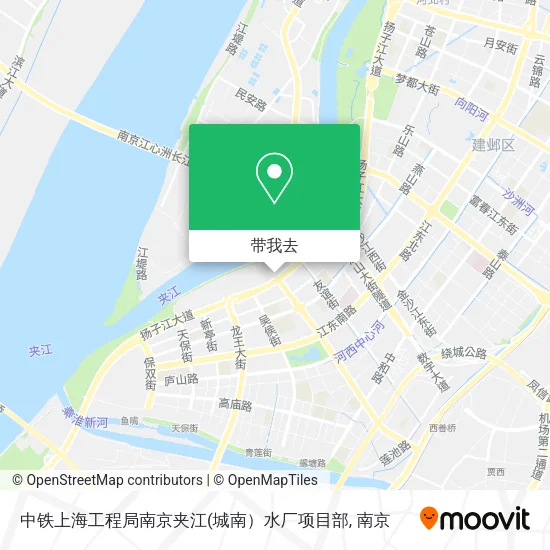 中铁上海工程局南京夹江地图