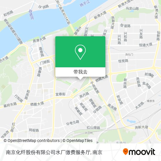 南京化纤股份有限公司水厂缴费服务厅地图