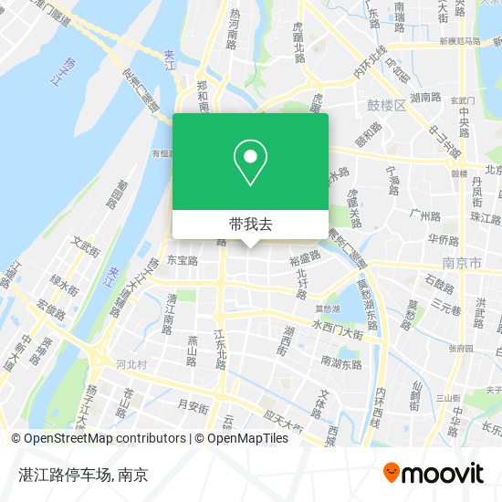 湛江路停车场地图
