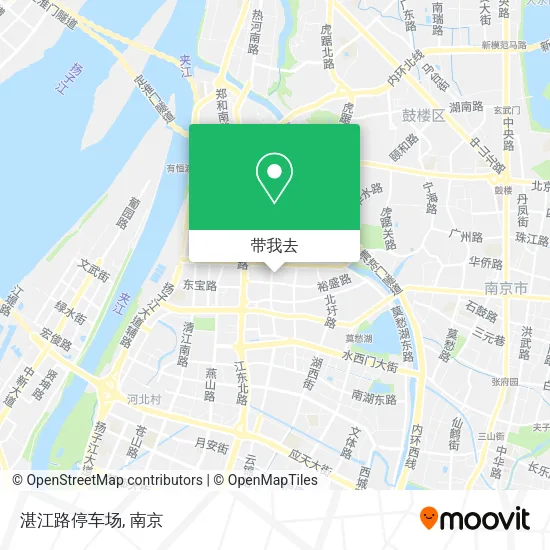 湛江路停车场地图