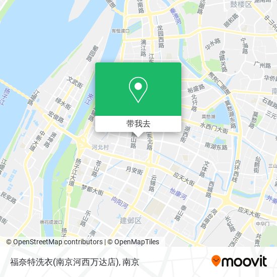 福奈特洗衣(南京河西万达店)地图