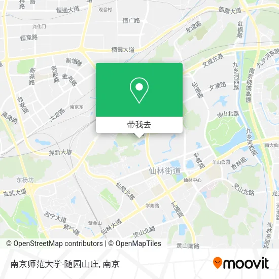 南京师范大学-随园山庄地图