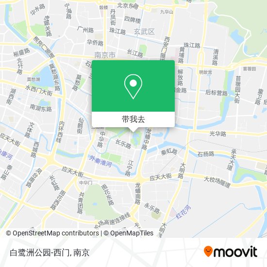 白鹭洲公园-西门地图