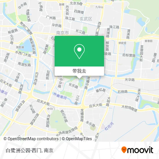 白鹭洲公园-西门地图