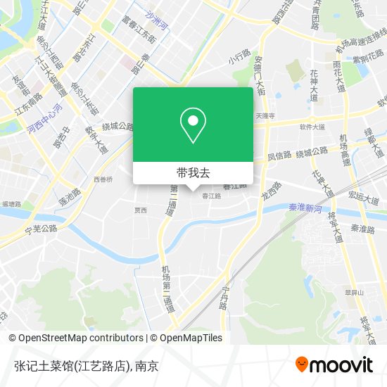 张记土菜馆(江艺路店)地图
