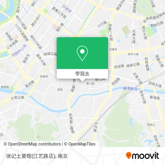 张记土菜馆(江艺路店)地图