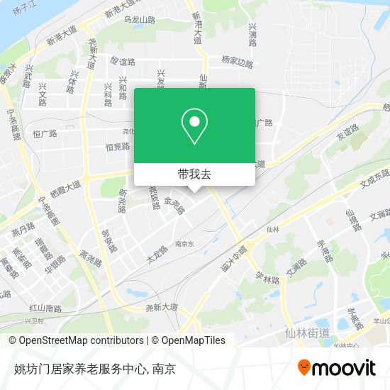 姚坊门居家养老服务中心地图