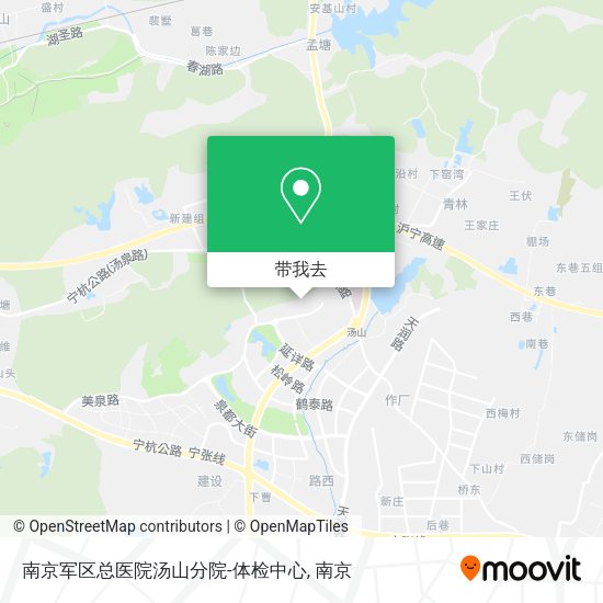 南京军区总医院汤山分院-体检中心地图