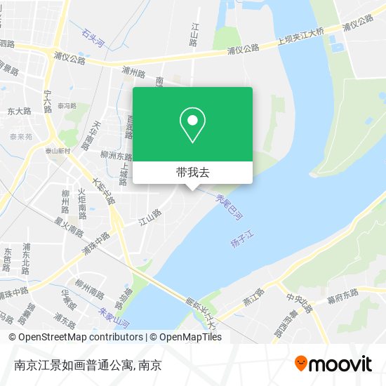 南京江景如画普通公寓地图