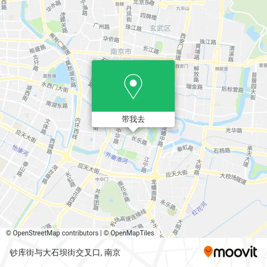 钞库街与大石坝街交叉口地图