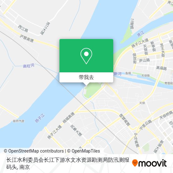 长江水利委员会长江下游水文水资源勘测局防汛测报码头地图