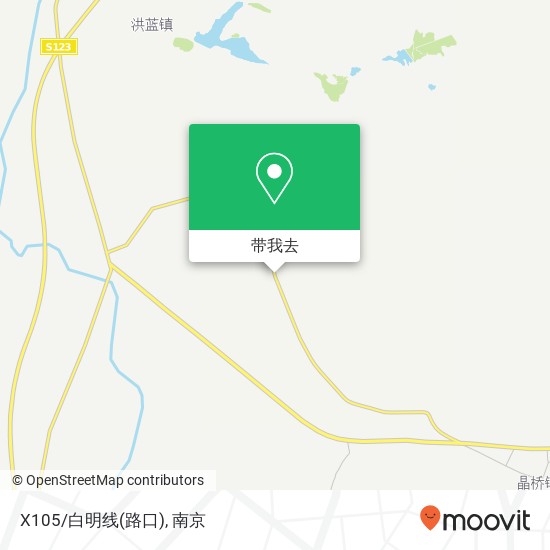 X105/白明线(路口)地图
