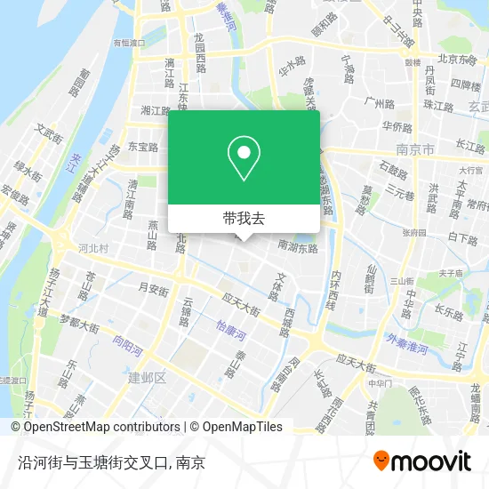 沿河街与玉塘街交叉口地图