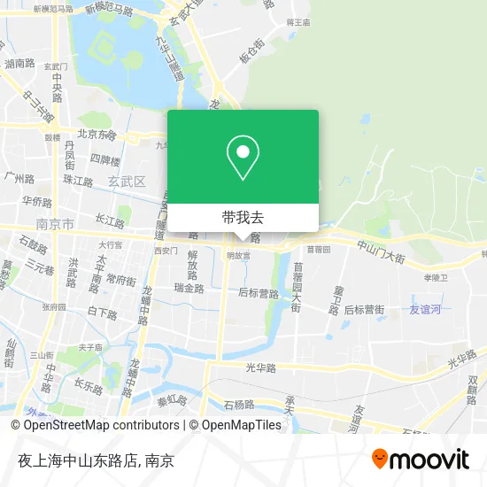 夜上海中山东路店地图
