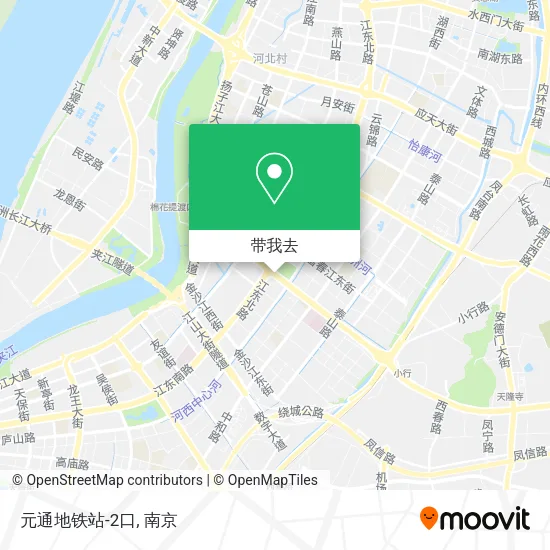 元通地铁站-2口地图
