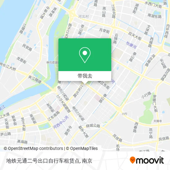 地铁元通二号出口自行车租赁点地图