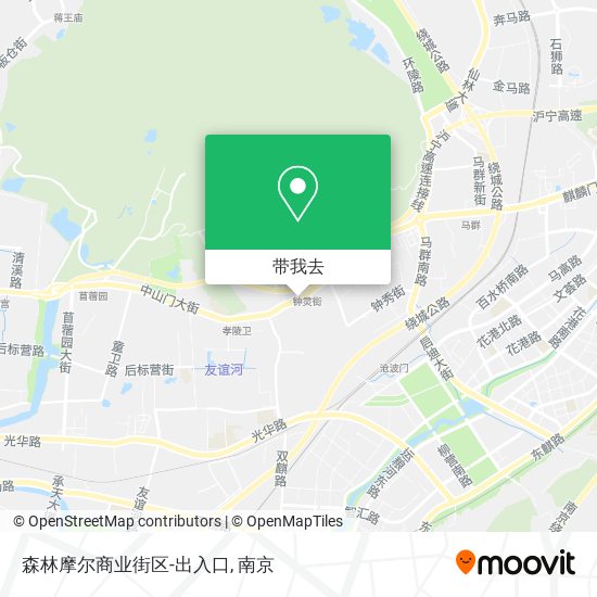 森林摩尔商业街区-出入口地图