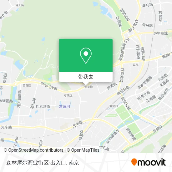 森林摩尔商业街区-出入口地图