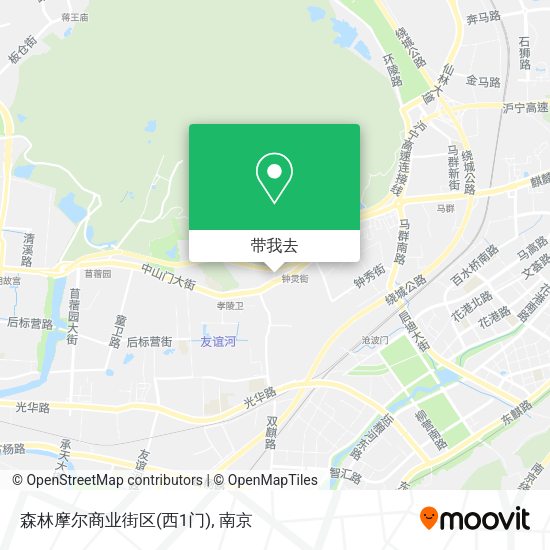 森林摩尔商业街区(西1门)地图