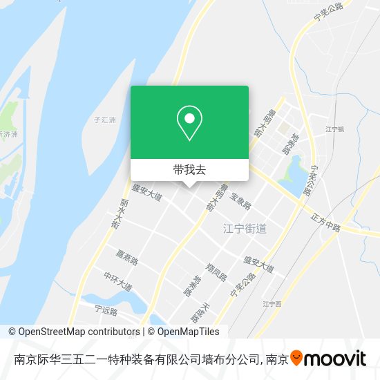 南京际华三五二一特种装备有限公司墙布分公司地图