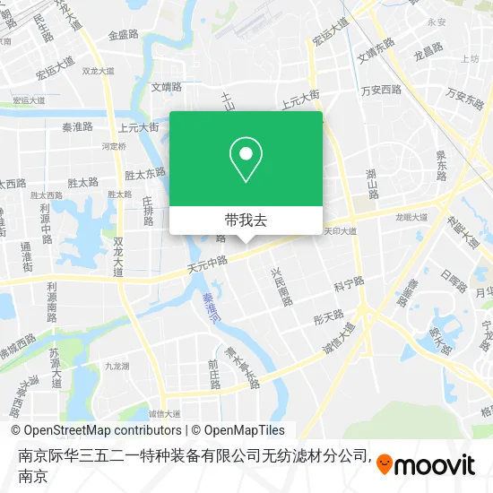 南京际华三五二一特种装备有限公司无纺滤材分公司地图
