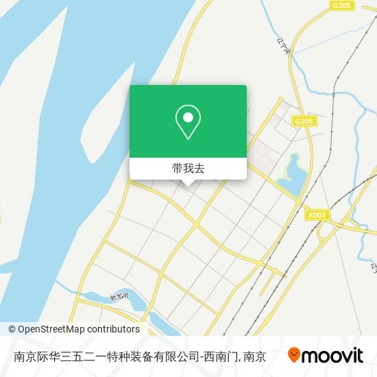 南京际华三五二一特种装备有限公司-西南门地图