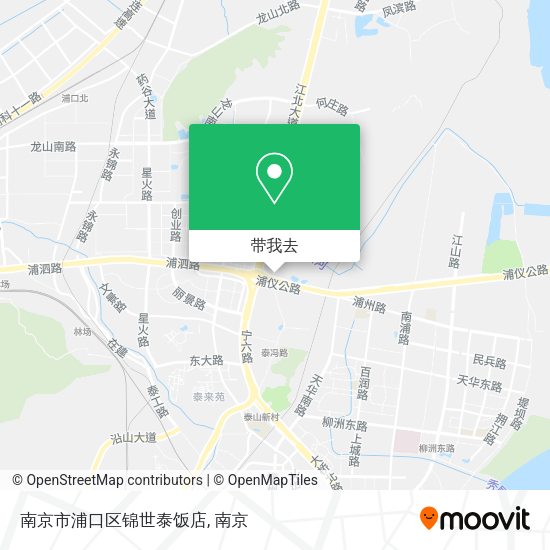 南京市浦口区锦世泰饭店地图