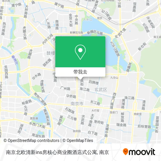 南京北欧清新ins房核心商业圈酒店式公寓地图