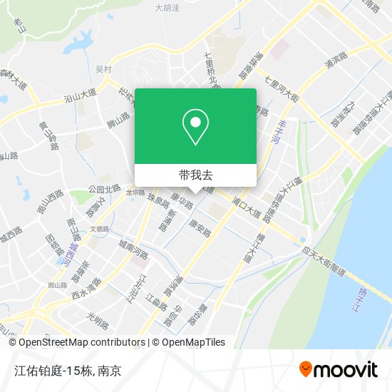 江佑铂庭-15栋地图