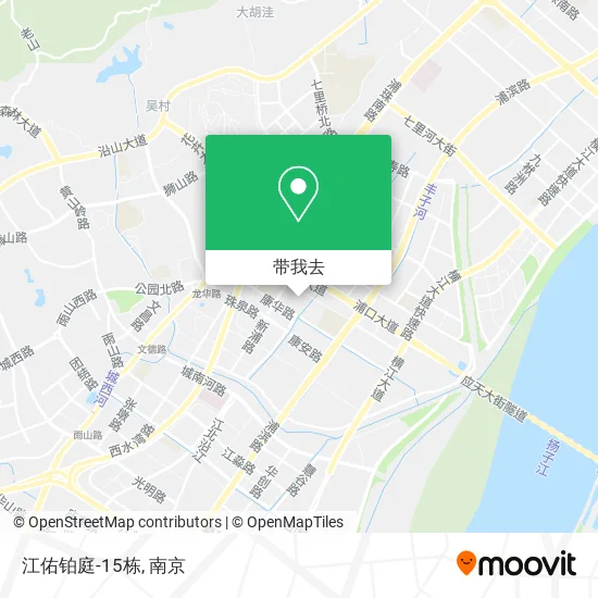 江佑铂庭-15栋地图
