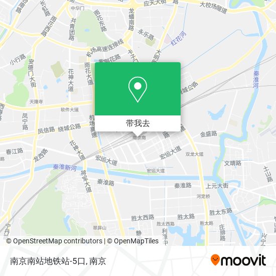 南京南站地铁站-5口地图