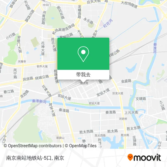 南京南站地铁站-5口地图