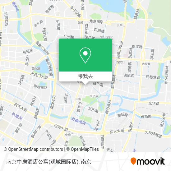 南京中房酒店公寓(观城国际店)地图