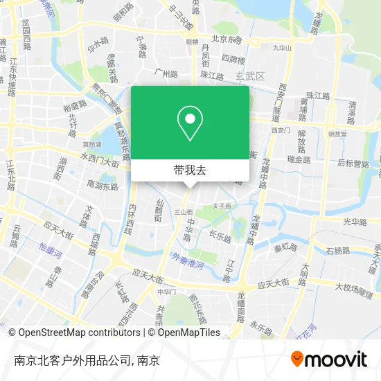 南京北客户外用品公司地图