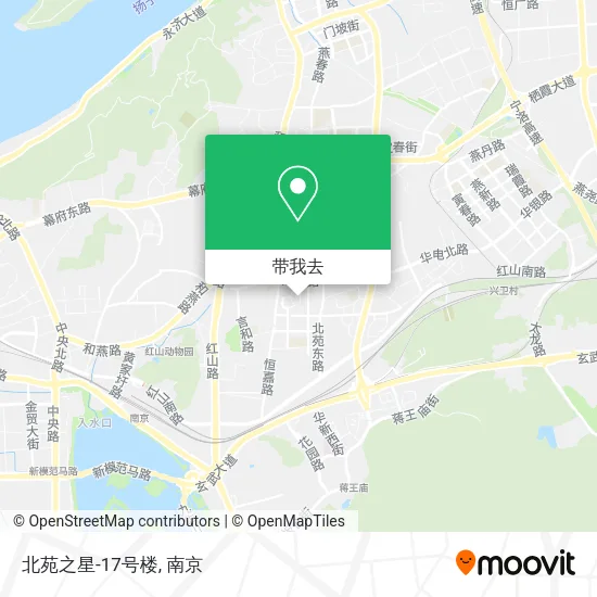 北苑之星-17号楼地图