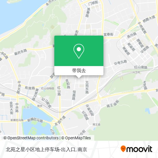 北苑之星小区地上停车场-出入口地图