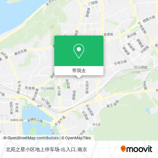 北苑之星小区地上停车场-出入口地图