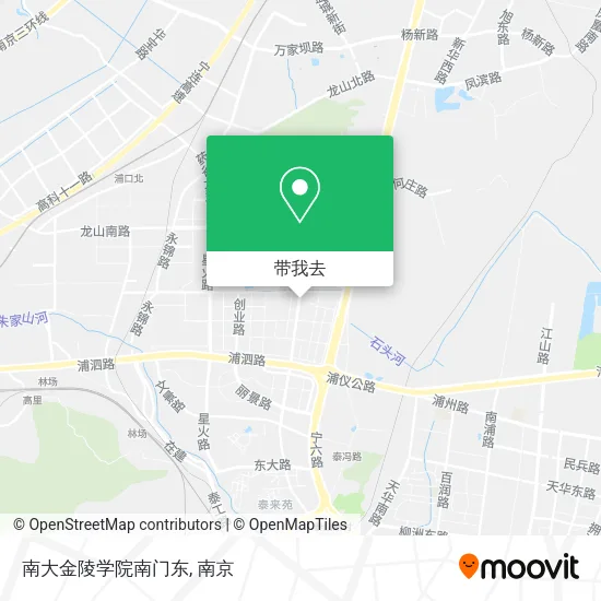 南大金陵学院南门东地图