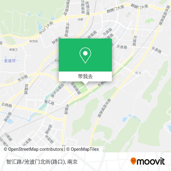 智汇路/沧波门北街(路口)地图