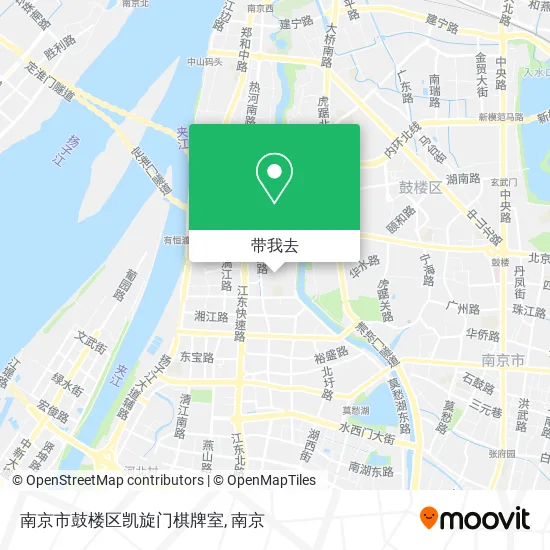 南京市鼓楼区凯旋门棋牌室地图
