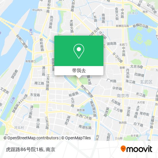虎踞路86号院1栋地图