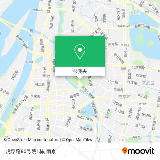 虎踞路86号院1栋地图