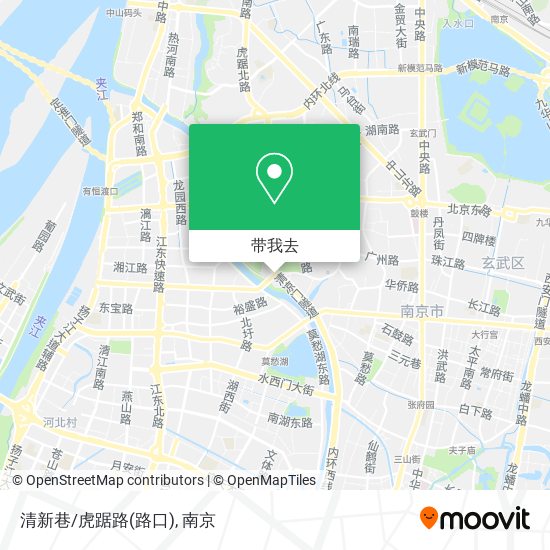 清新巷/虎踞路(路口)地图