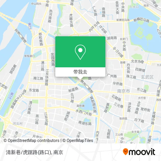 清新巷/虎踞路(路口)地图