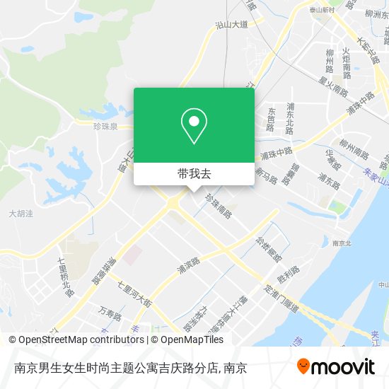 南京男生女生时尚主题公寓吉庆路分店地图